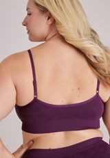 True Stretch Seamless Jacquard Bralette, C3829, small