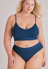 Seamless Hipster Floral Jacquard Panty, POTENT PURPLE, small
