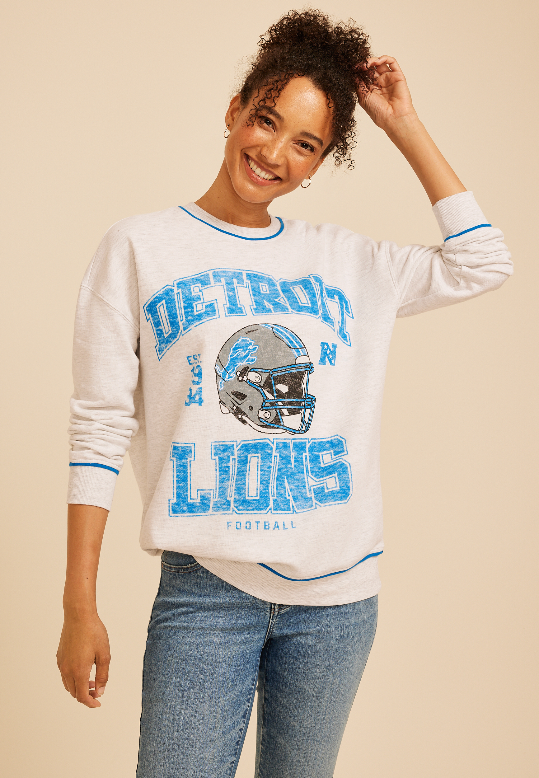 NFL® Crew Neck Sweatshirt, C2002, large