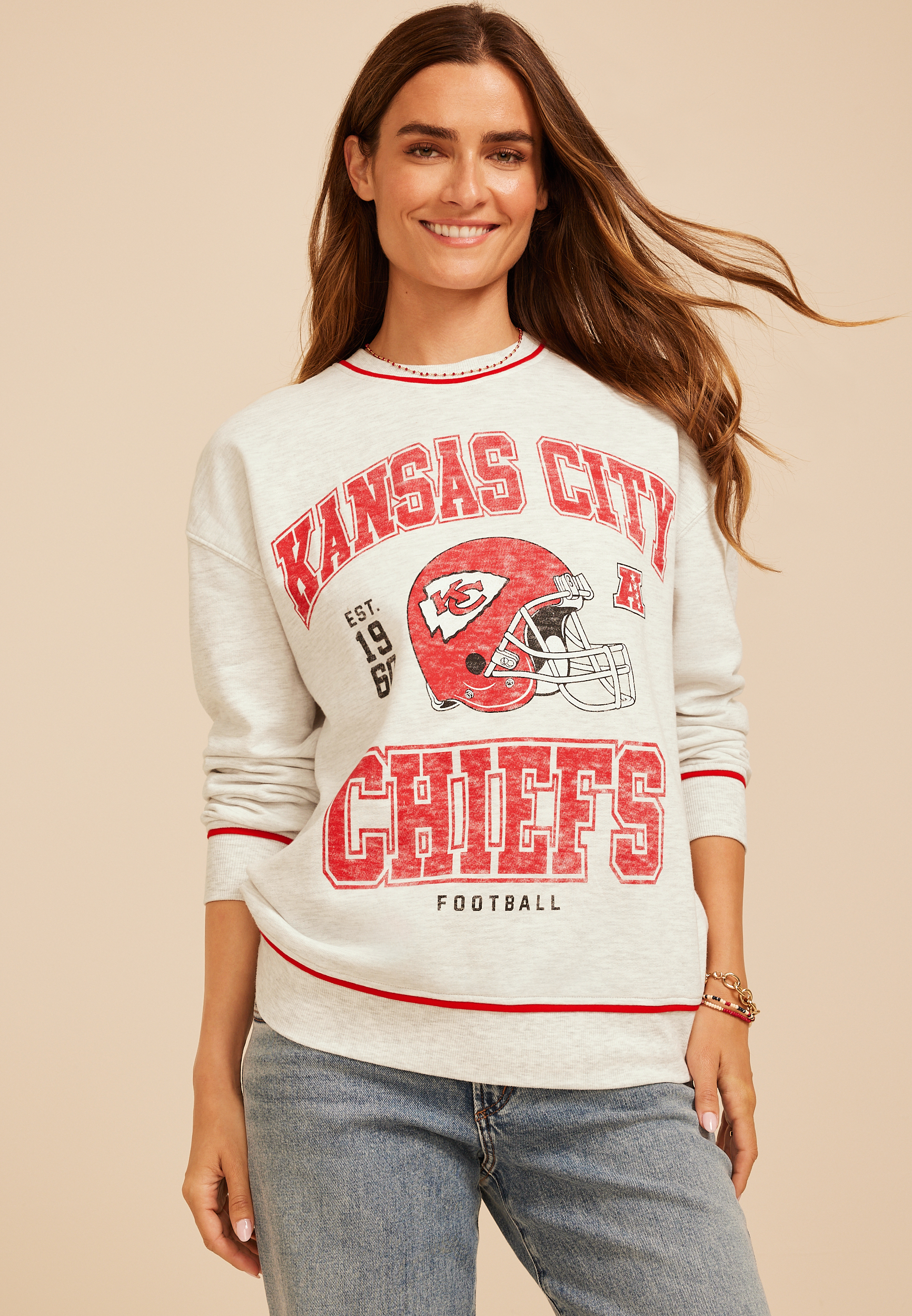 NFL® Crew Neck Sweatshirt, C2005, large