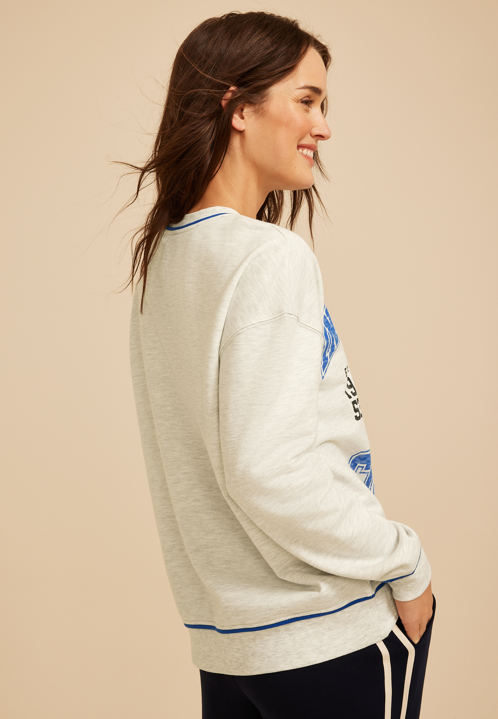 NFL® Crew Neck Sweatshirt, C3377, large