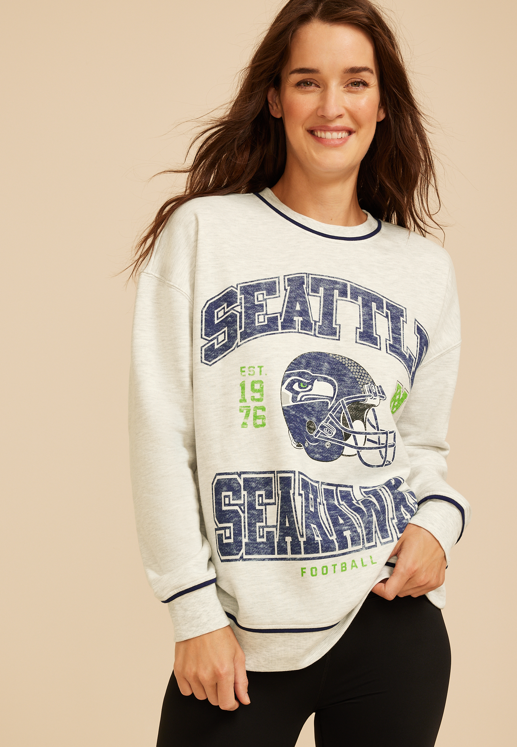 NFL® Crew Neck Sweatshirt, C8486, large