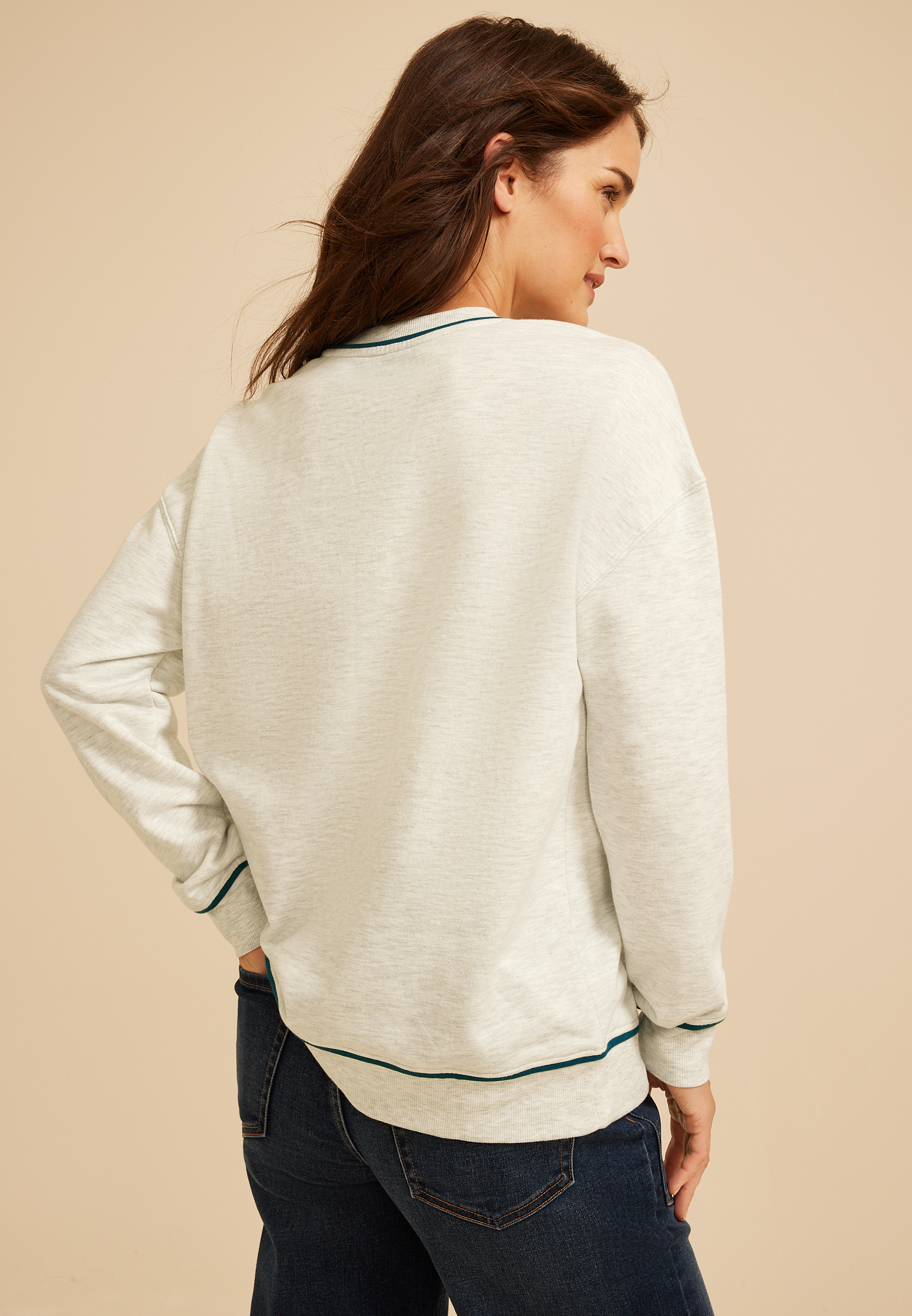 NFL® Crew Neck Sweatshirt, C9611, large
