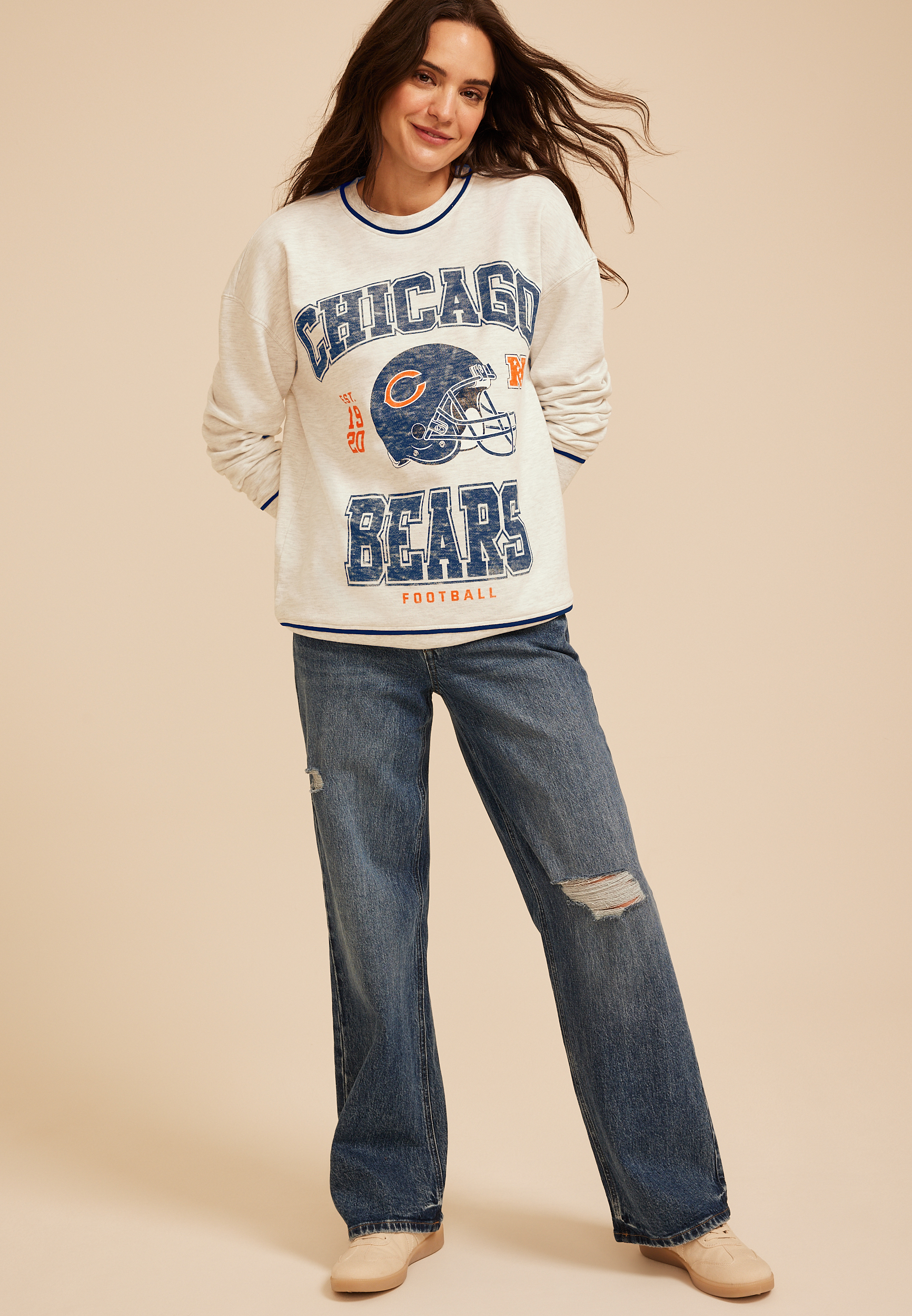 NFL® Crew Neck Sweatshirt, C9, large