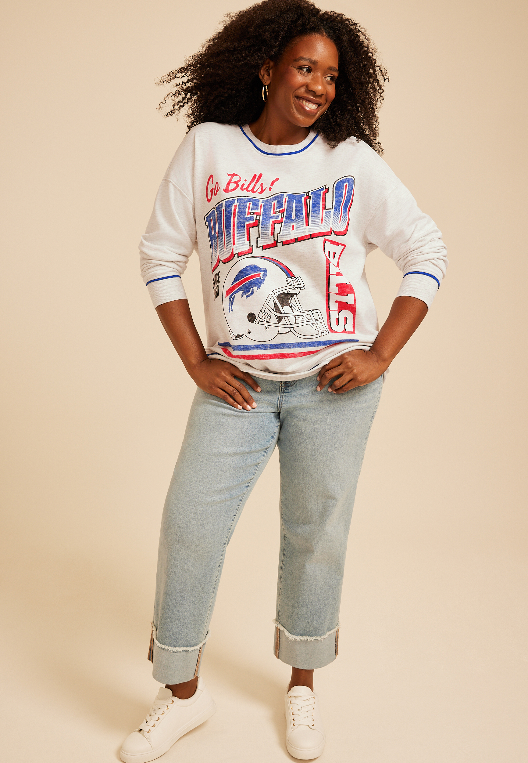 Plus Size NFL® Crew Neck Sweatshirt, C2461, large