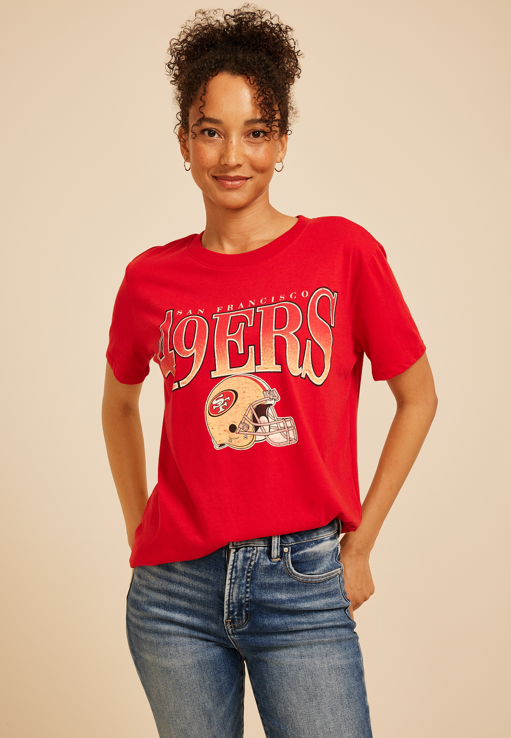 NFL® Oversized Fit Graphic Tee, C8485, large