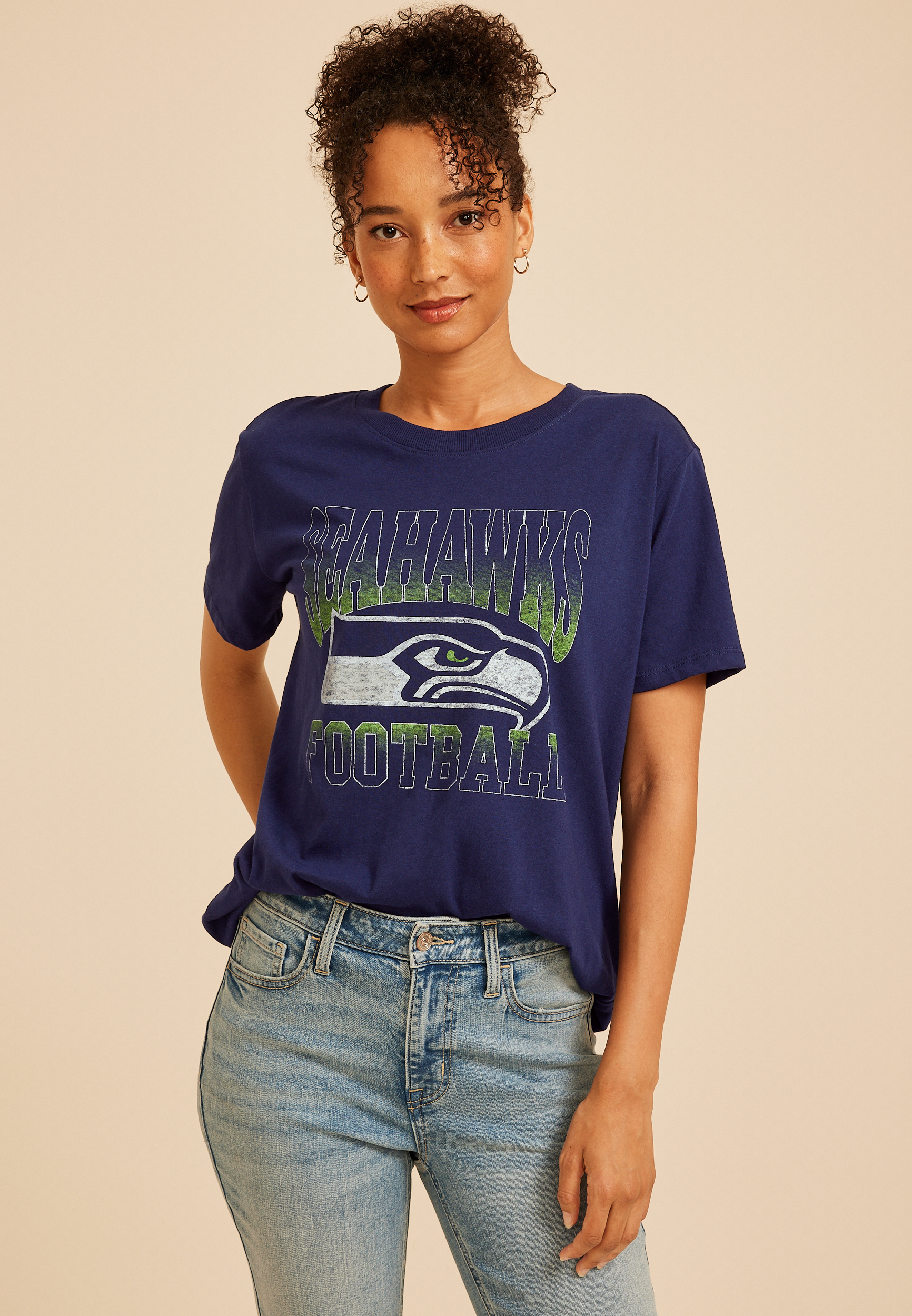 NFL® Oversized Fit Graphic Tee, C8486, large