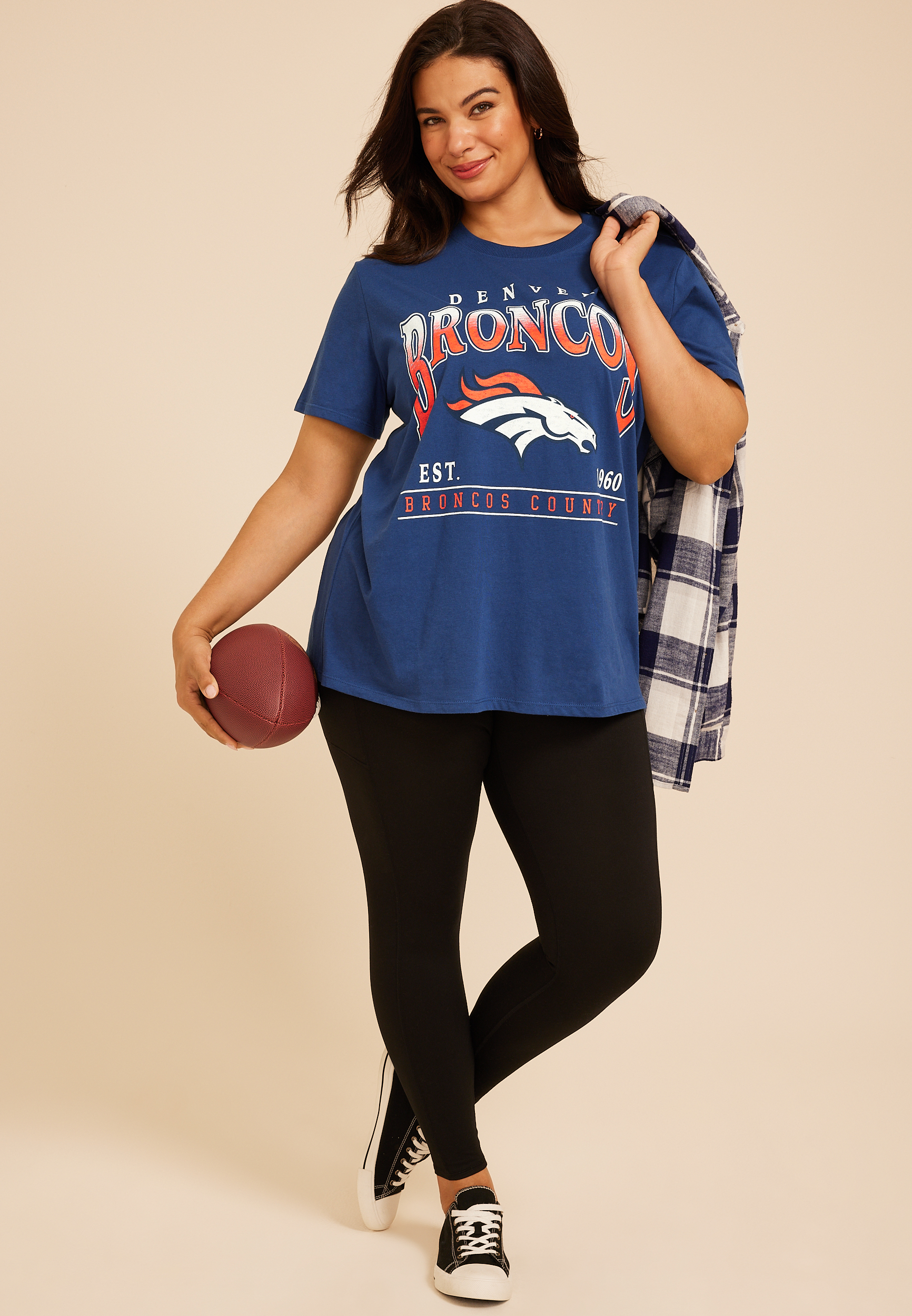 Plus Size NFL Oversized Fit Graphic Tee
