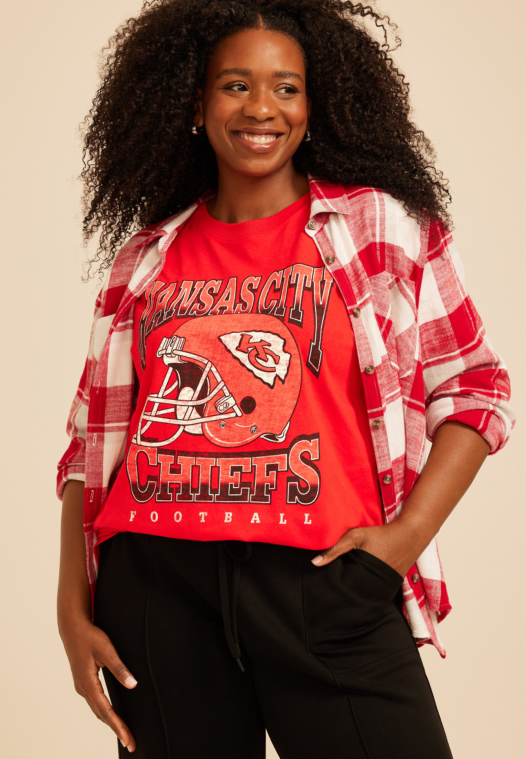 Plus Size NFL® Oversized Fit Graphic Tee, C2005, large