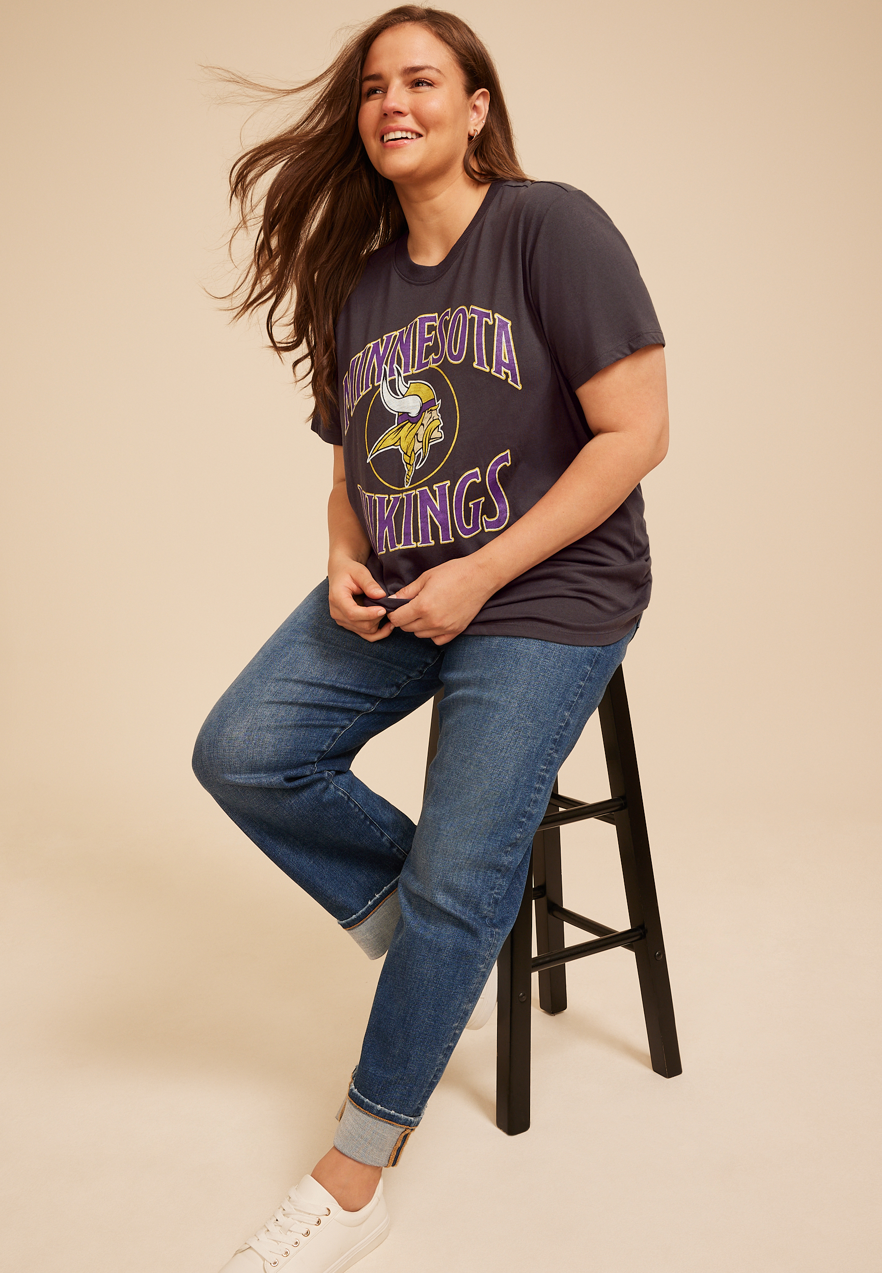 Plus Size NFL Oversized Fit Graphic Tee