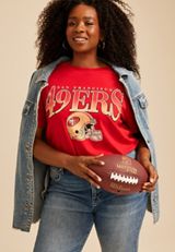 Plus Size NFL® Oversized Fit Graphic Tee, C8485, small