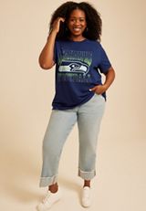 Plus Size NFL® Oversized Fit Graphic Tee, C8486, small