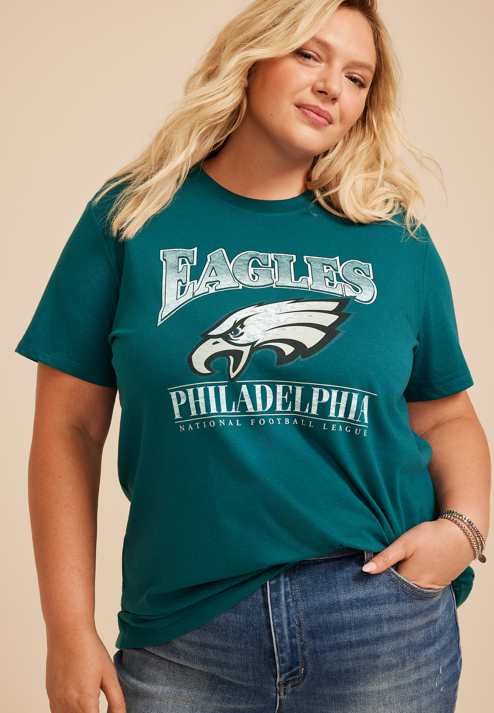 Plus Size NFL® Oversized Fit Graphic Tee, C9611, large