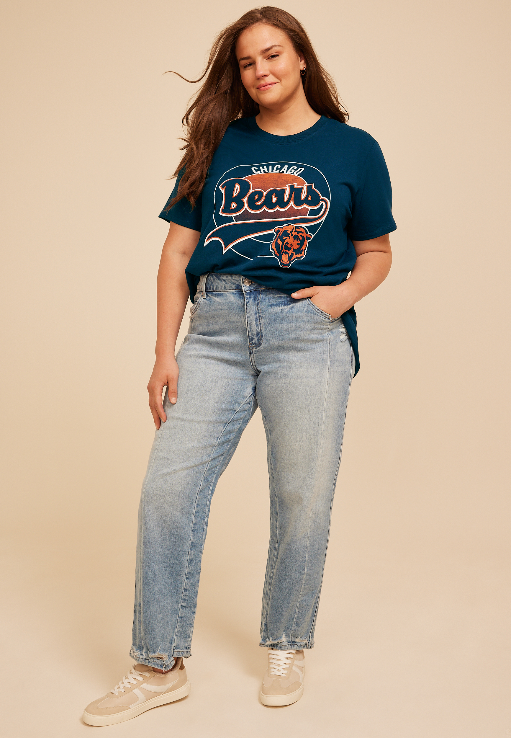 Plus Size NFL® Oversized Fit Graphic Tee, C9, large