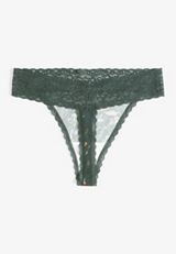Simply Comfy Cotton Mushroom Print Thong Panty, C1322, small