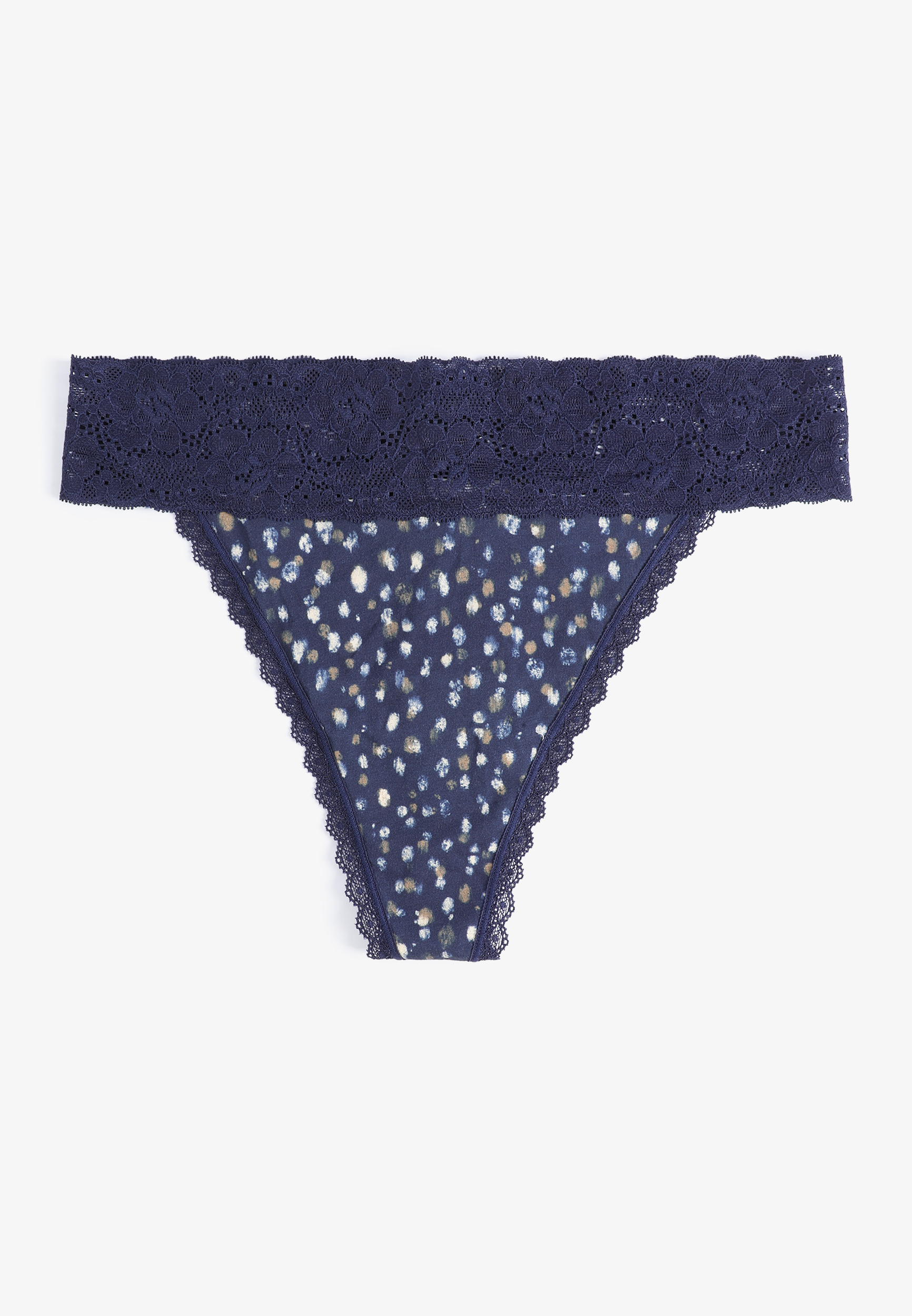 Simply Comfy Cotton Printed Thong Panty
