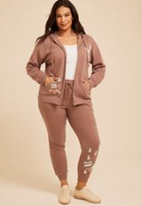 Plus Size Snoopy Halloween Zip Front Hoodie, C5713, small