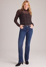 Silver Jeans Co. ® Suki Curvy Mid Rise Embellished Slim Boot Jeans, C258, small