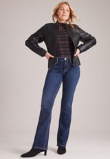 Silver Jeans Co. ® Suki Curvy Mid Rise Embellished Slim Boot Jeans, C258, small
