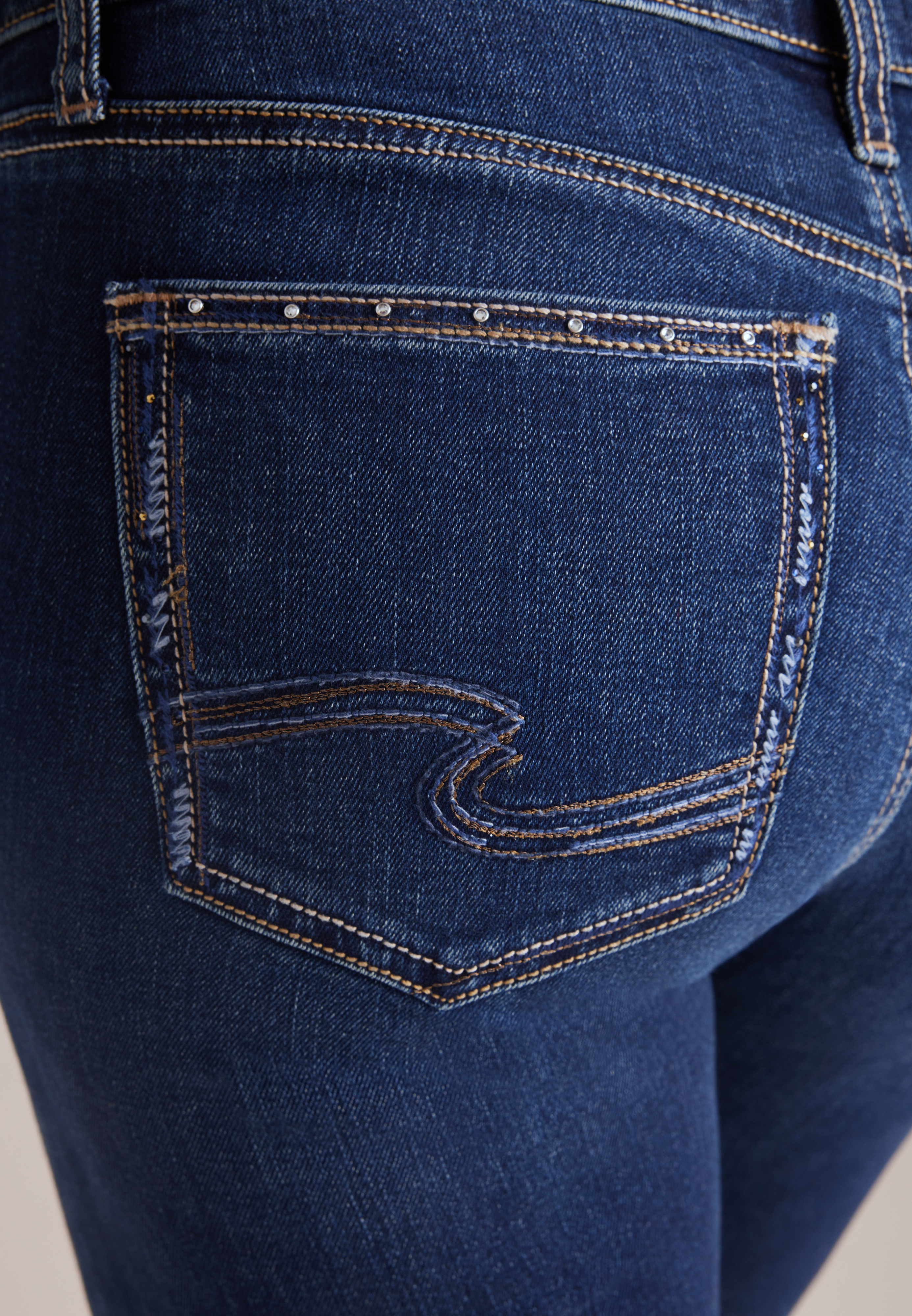 Silver Jeans Co. ® Suki Curvy Mid Rise Embellished Slim Boot Jeans, C258, large