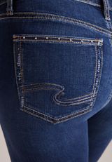 Silver Jeans Co. ® Suki Curvy Mid Rise Embellished Slim Boot Jeans, C258, small