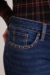 Silver Jeans Co. ® Suki Curvy Mid Rise Embellished Slim Boot Jeans, C258, small