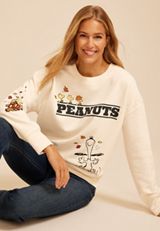 Peanuts Snoopy Fall Graphic Sweatshirt, C3363, small