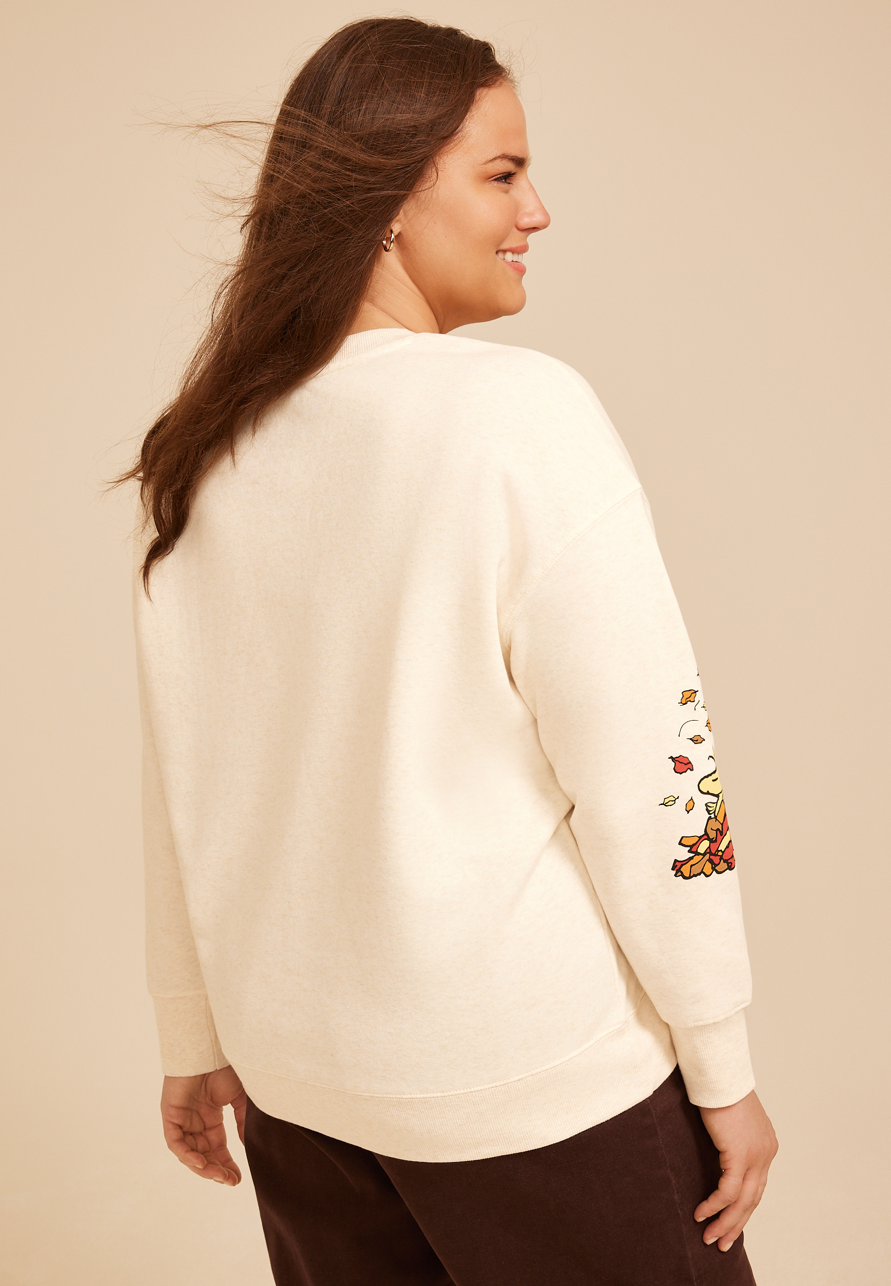 Plus Size Peanuts Snoopy Fall Graphic Sweatshirt, C3363, large