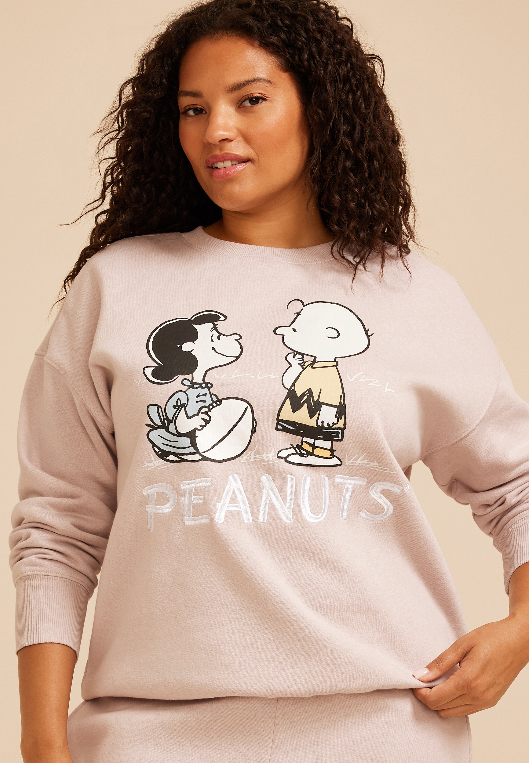 Plus Size Peanuts Sweatshirt