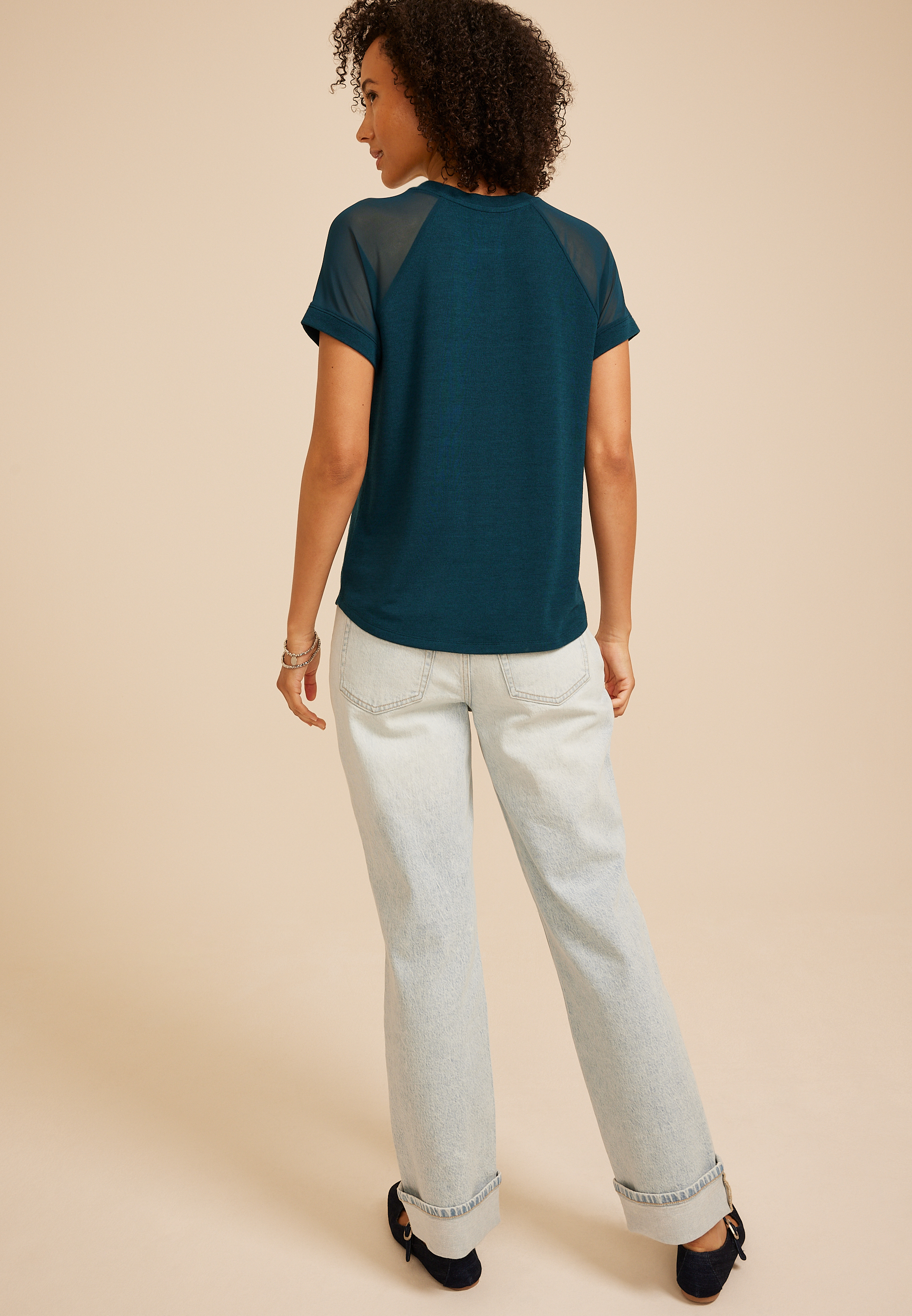 24/7 Mesh Raglan Sleeve Tee, C3784, large