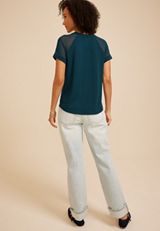 24/7 Mesh Raglan Sleeve Tee, C3784, small