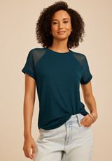 24/7 Mesh Raglan Sleeve Tee, C3784, small