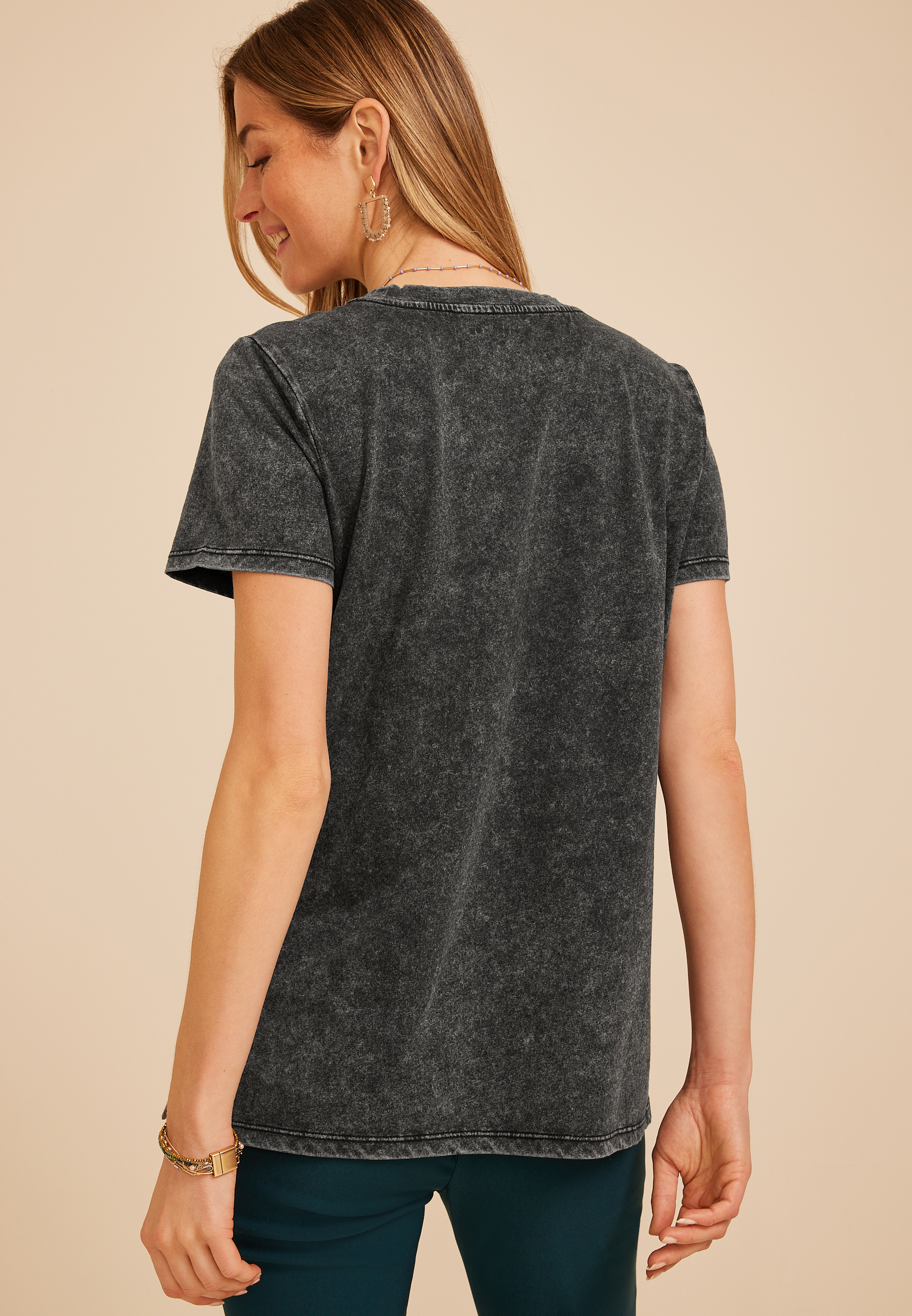Trailing Floral Classic Fit Graphic Tee, C106, large