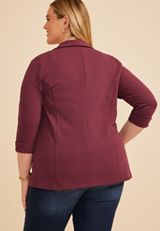 Plus Size Versa Open Front Blazer, C8758, small
