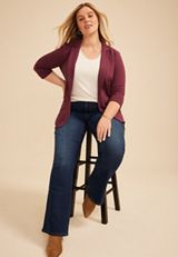 Plus Size Versa Open Front Blazer, C8758, small