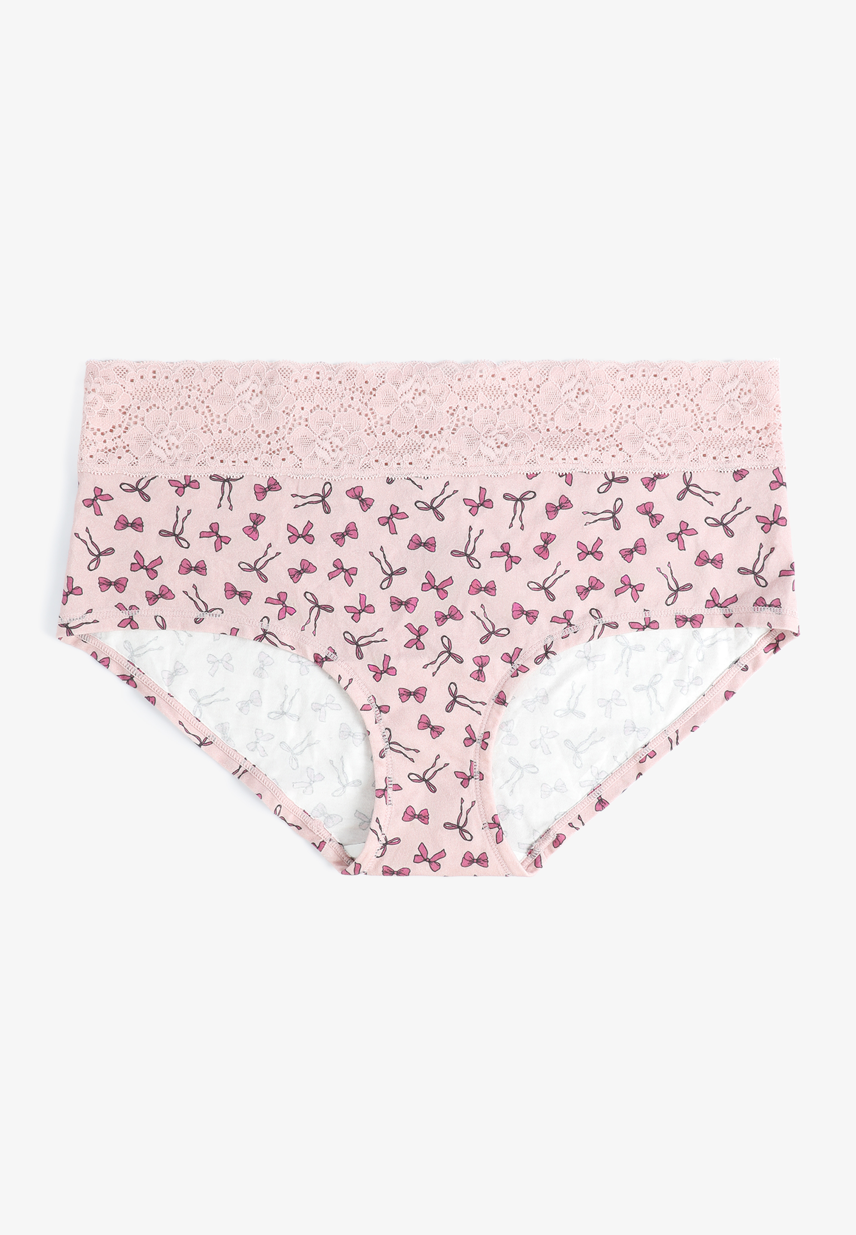 Simply Comfy Cotton Bow Print Boybrief Panty