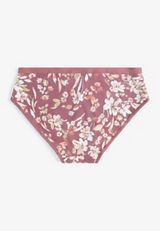 True Stretch Jersey Floral Print Hipster Panty, C5729, small