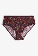 True Stretch Jersey Floral Print Hipster Panty, C1524, small