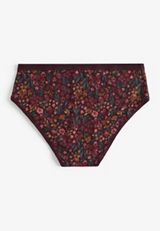 True Stretch Jersey Floral Print Hipster Panty, C1524, small