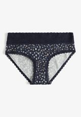 Simply Comfy Cotton Abstract Print Hipster Panty, C6666, small