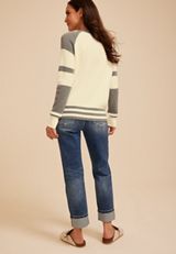 Colorbolck Waffle Stitch Sweater, C1942, small