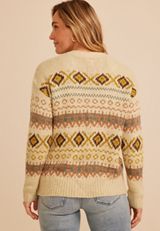 Southwest Fair Isle Toggle Cardigan, C5883, small