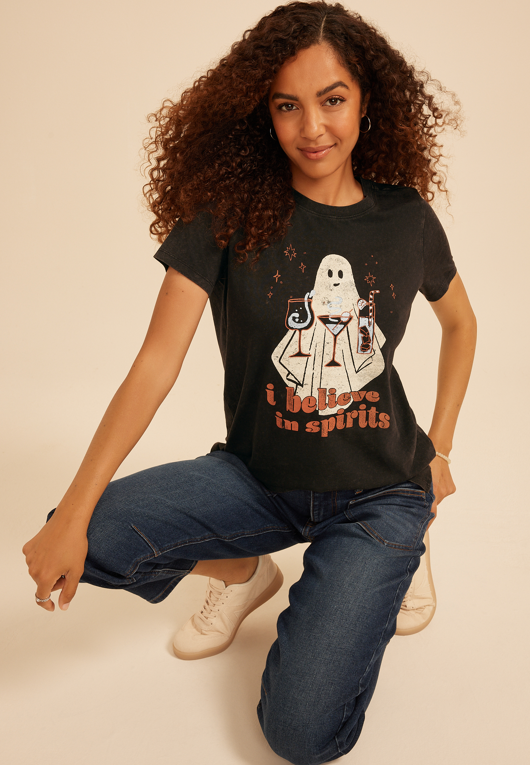 I Believe In Spirits Classic Fit Graphic Tee, C106, large