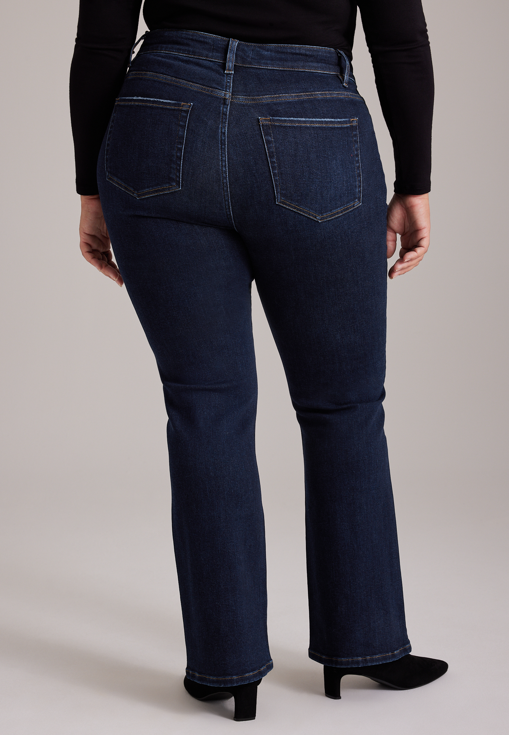 Plus Size Flying Monkey™ High Rise Slim Boot Jean, C258, large