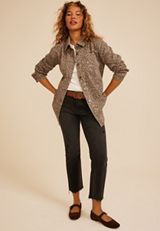 Leopard Denim Shacket, C3681, small