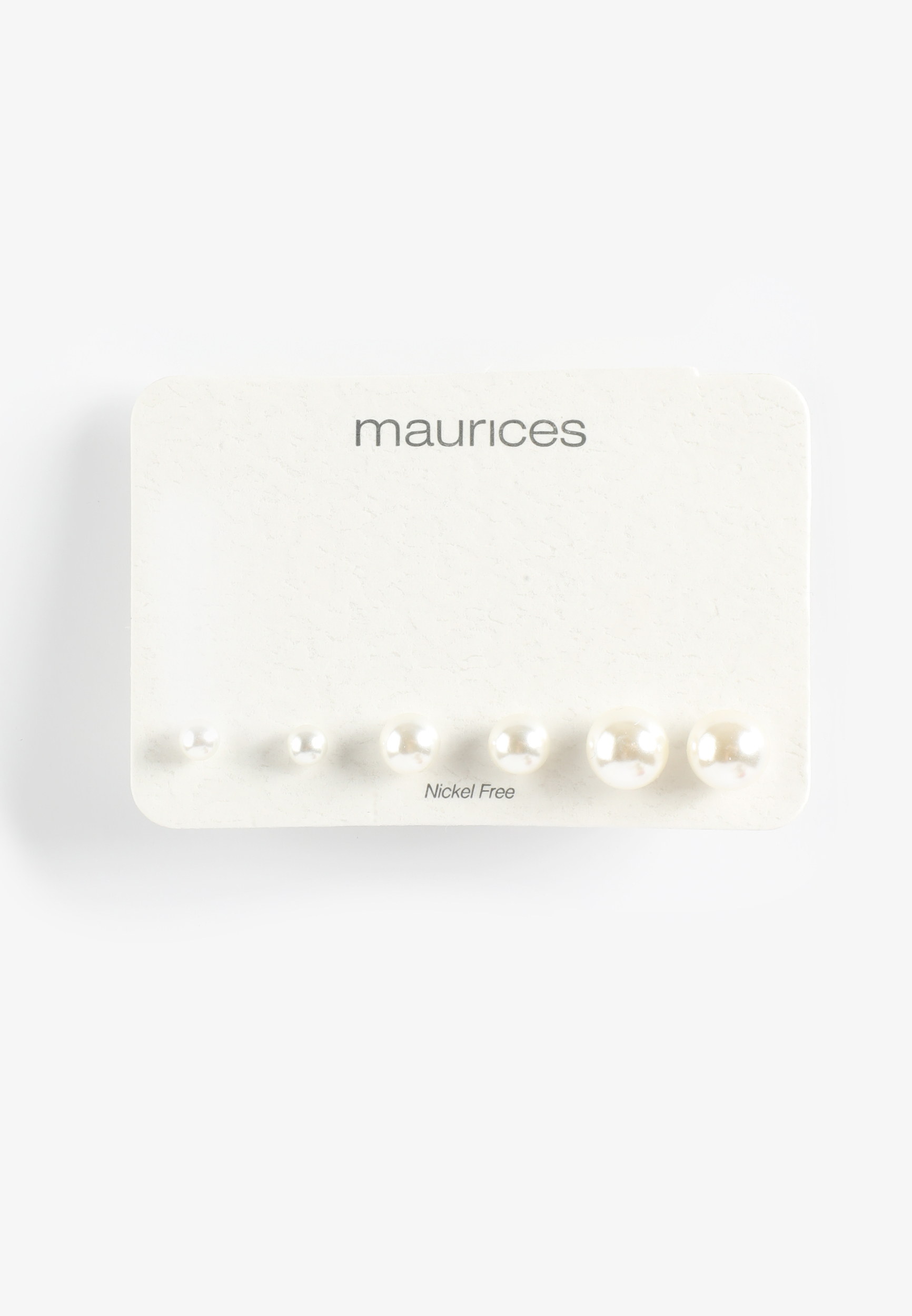 Faux Pearl Stud Earring Set