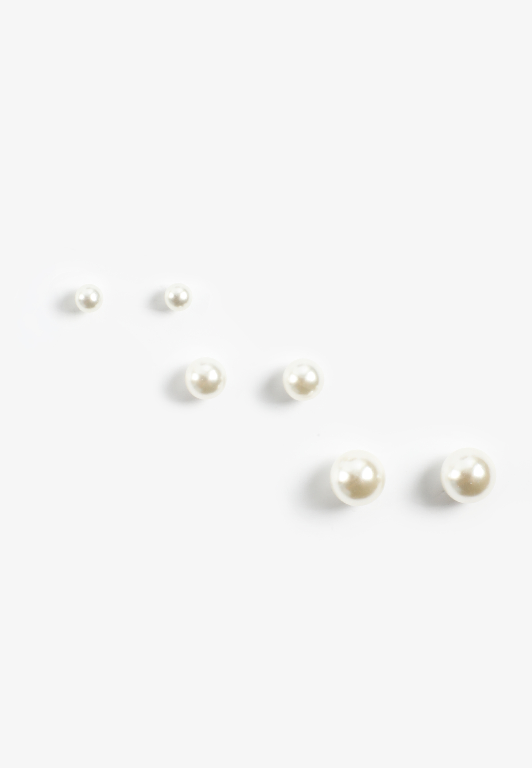 Faux Pearl Stud Earring Set, C431, large