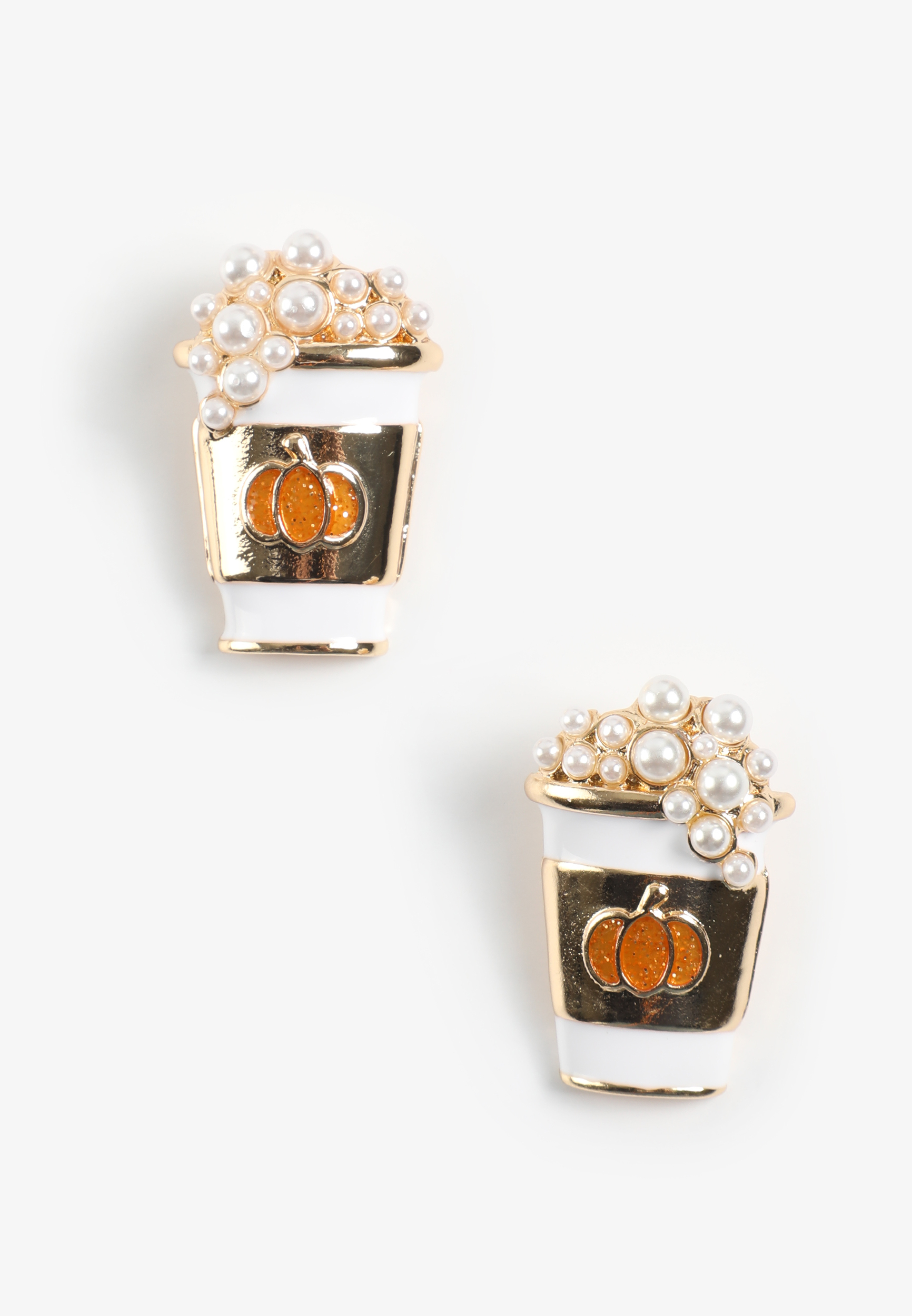 Pumpkin Spice Latte Earrings
