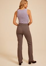 Houndstooth High Rise Bengaline Bootcut Pant, C9504, small