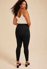 Plus Size High Rise Pull On Ponte Skinny Pant, C106, small
